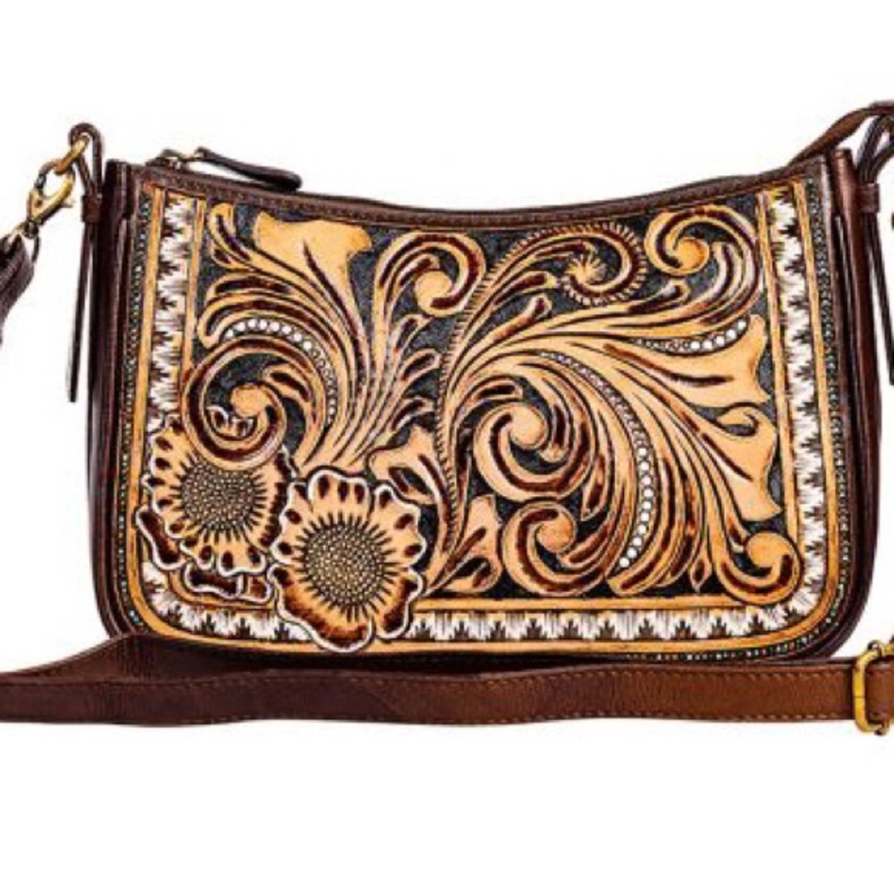 Whitley Hand-Tooled Leather Bag